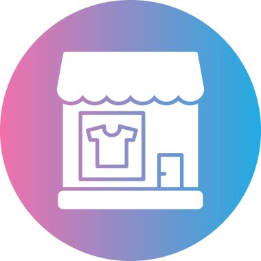 Alışveriş simgesinin vektör illüstrasyonu