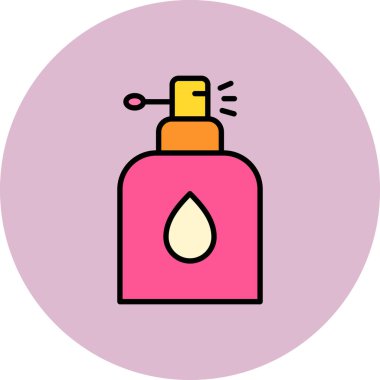 Parfüm ikonunun vektör illüstrasyonu