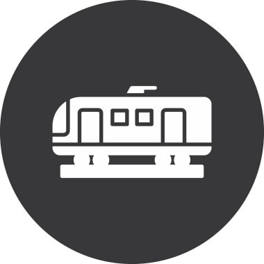 tren simgesi vektör illüstrasyonu