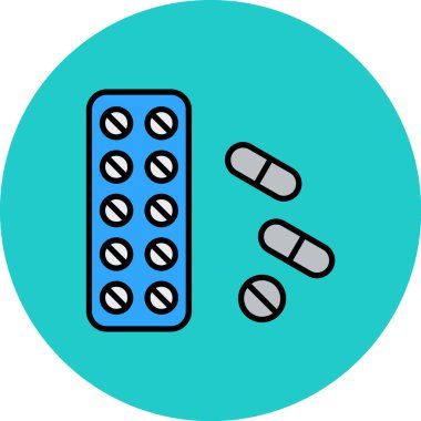 Haplar. Web simgesi basit illüstrasyon