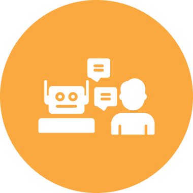 Sohbet simgesi vektör illüstrasyonu