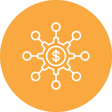 iş simgesi soyut arkaplanda izole edildi