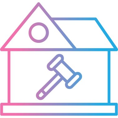 Evin anahtarı. Web simgesi basit illüstrasyon