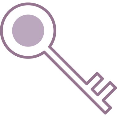 Anahtar simgesi vektör illüstrasyonu