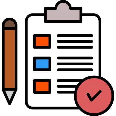 Liste simgesi rengi dış hat vektörünü kontrol et