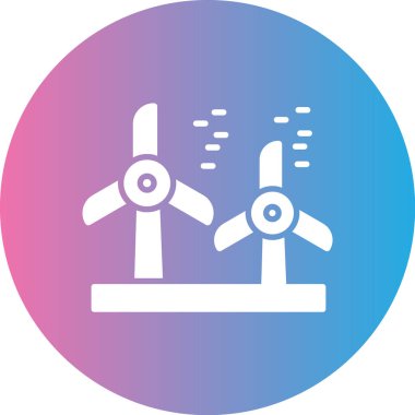 Rüzgar simgesinin vektör illüstrasyonu