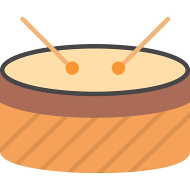 Çizgi film davulunun vektör çizimi