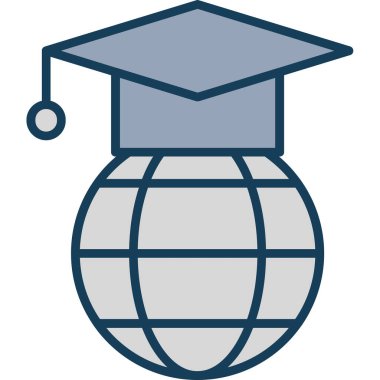 kapsül mezuniyet eğitim simgesi - özet biçimi