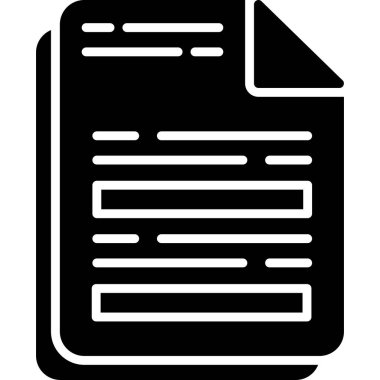 Belge simgesinin vektör illüstrasyonu