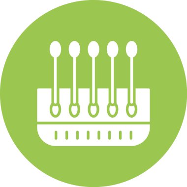 Çatal ve kaşık ikonu. vektör illüstrasyonu