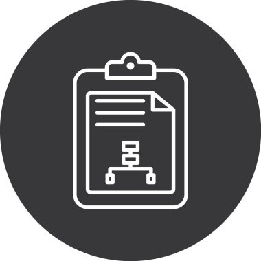 Belge simgesinin vektör illüstrasyonu