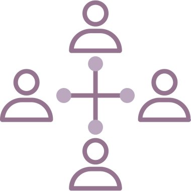 topluluk grup simgesi ana hat biçiminde