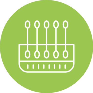 abacus ikon vektör illüstrasyonu