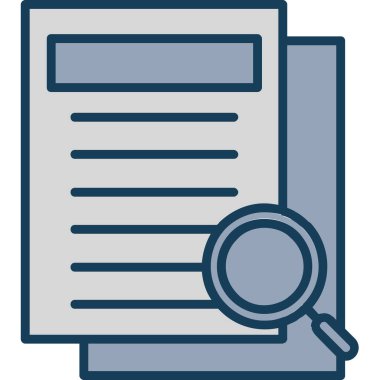 belge simgesi, vektör çizimi