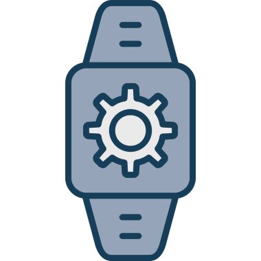 dişli simgesi vektör illüstrasyonu