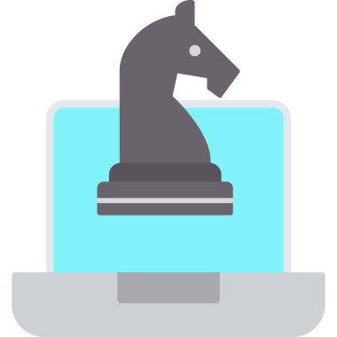 at simgesi vektör illüstrasyonu