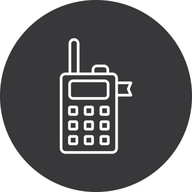 Soyut arkaplanda telefon simgesi izole edildi