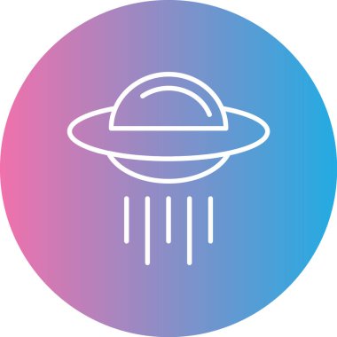 ufo. Web simgesi vektör illüstrasyonu