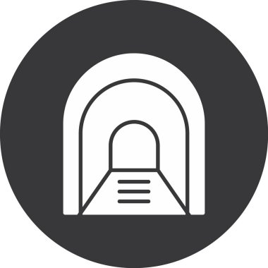 Bir kapı simgesinin vektör illüstrasyonu