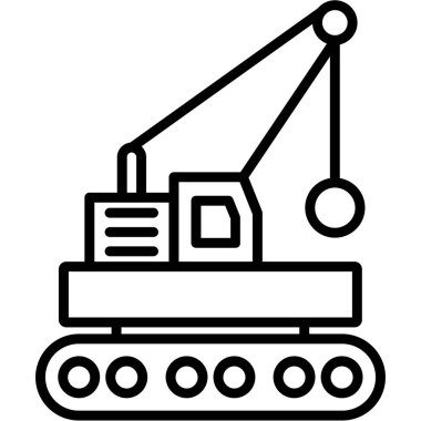 Kazı simgesi vektör illüstrasyonu