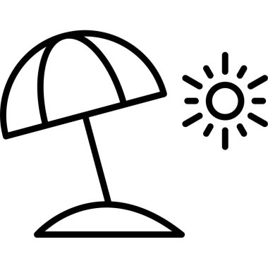 Güneş Simgesi Vektör illüstrasyonu