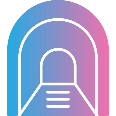 Bir kapı simgesinin vektör illüstrasyonu