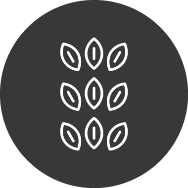 Bir bitki simgesinin vektör illüstrasyonu