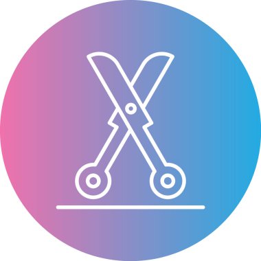 Bir testere simgesinin vektör illüstrasyonu