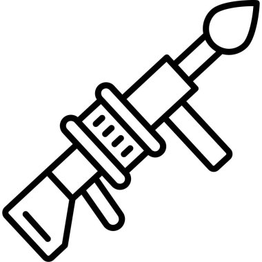 Enjeksiyon şırınga simgesi, basit tarzı