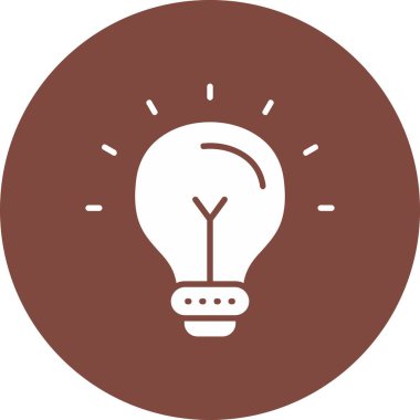 ampul simgesi vektör illüstrasyonu