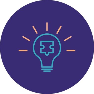 Ampul. Web simgesi basit illüstrasyon