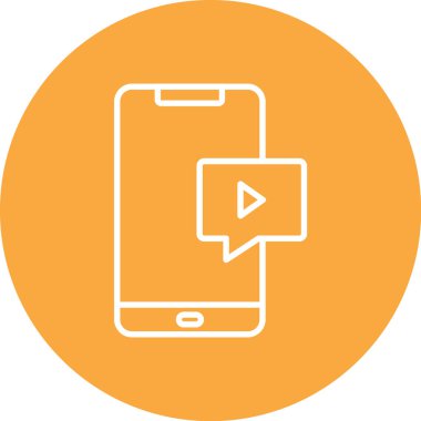 Konuşma baloncuğu vektör illüstrasyonlu akıllı telefon