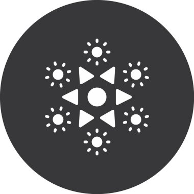 Modern b 'nin vektör illüstrasyonu kar tanesinin ikonundan yoksun