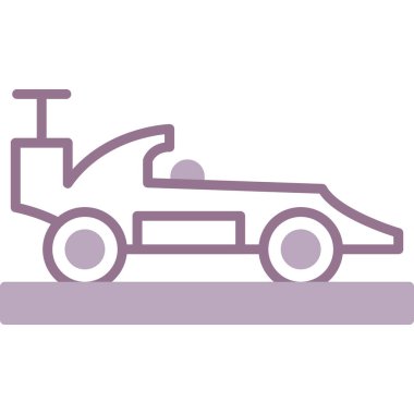 Yarış arabası. Web simgesi basit illüstrasyon