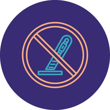 Sigara içmek yok. Web simgesi basit illüstrasyon