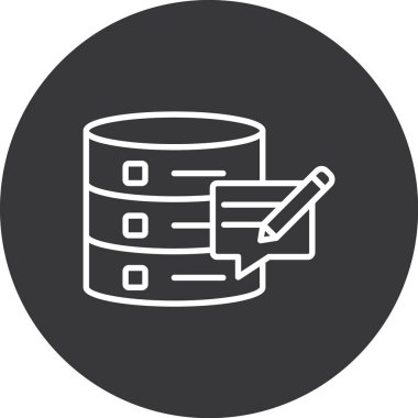 veritabanı ikon vektör illüstrasyonu. veritabanı simgesi