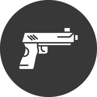 Silah. Web simgesi basit illüstrasyon