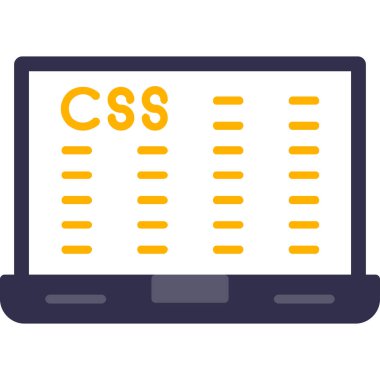 Programlama. Web simgesi basit illüstrasyon