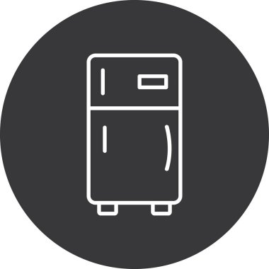 buzdolabı simgesi vektör illüstrasyonu