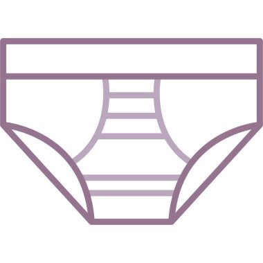 Kadın iç çamaşırı ince çizgi ikonu. iç çamaşırı vektör çizimi izole edildi.