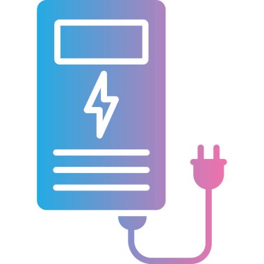 Pil simgesinin vektör illüstrasyonu