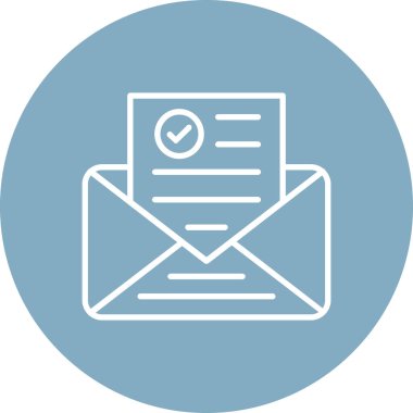 Posta simgesinin vektör illüstrasyonu