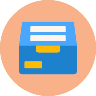 veritabanı vektör simgesi, modern biçim