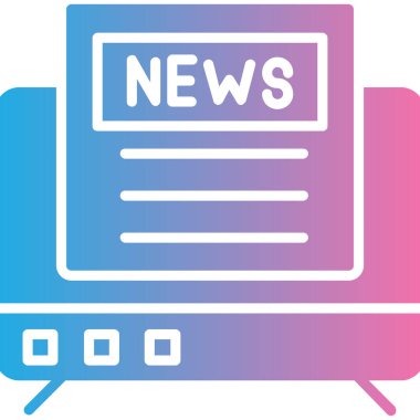 gazete simgesi vektör illüstrasyonu