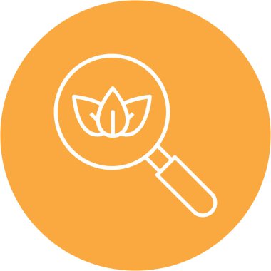 Yaprak simgesinin vektör illüstrasyonu