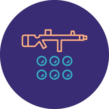 Silah simgesinin vektör illüstrasyonu