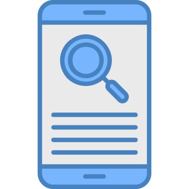 Arama simgesi, vektör illüstrasyonu