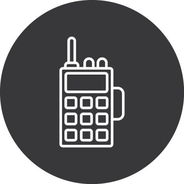 Telefon vektör simgesi modern basit vektör illüstrasyonu