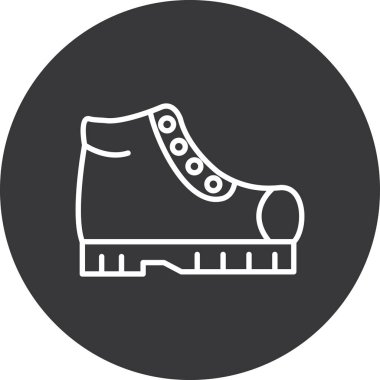 Vektör ayakkabı ico, vektör illüstrasyonu