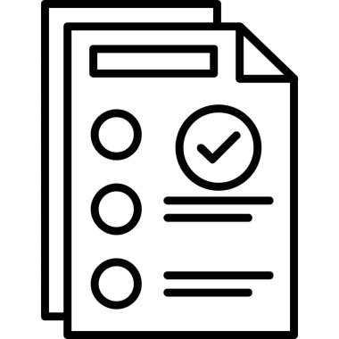 Belge. Web simgesi basit illüstrasyon